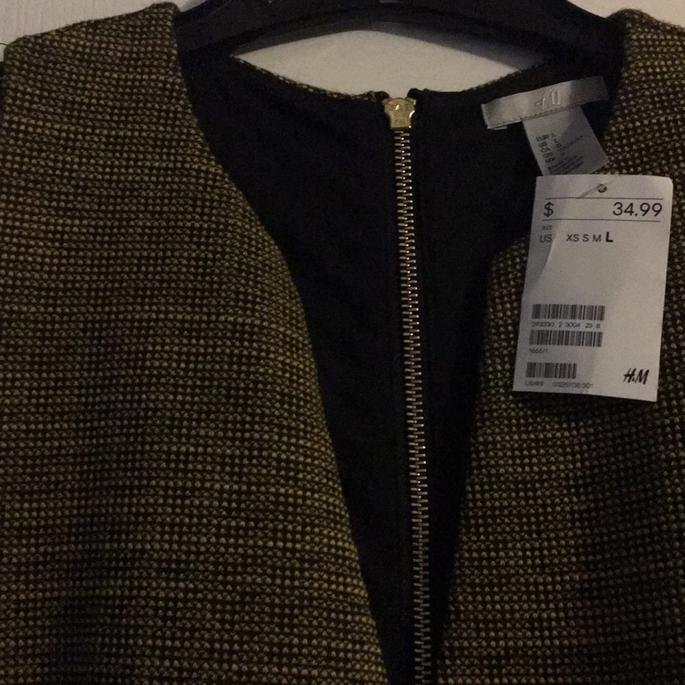 H&M matching set peplum and pencil skirt Sz L - Picture 3 of 7
